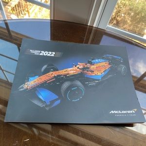 Mclaren formula one race car set built of compatible Lego technic pieces